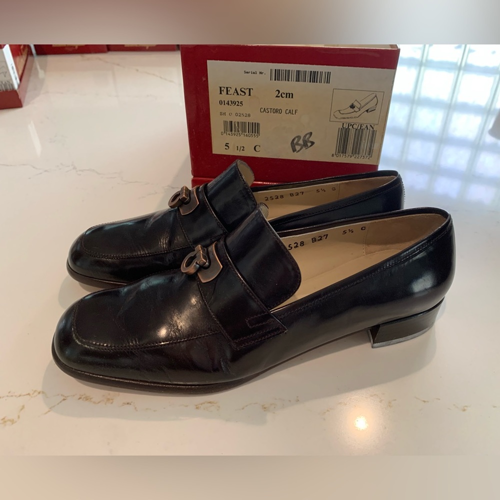 Salvatore Ferragamo Black Shoe